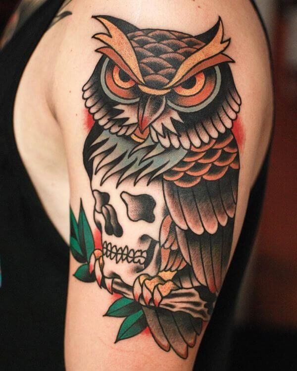 12+ Best Old School Owl Tattoo Ideas