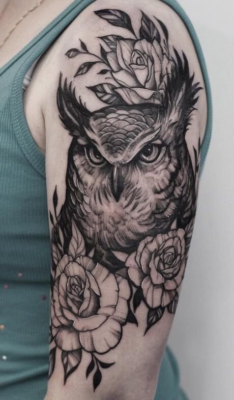 12+ Best Owl Arm Tattoo Designs