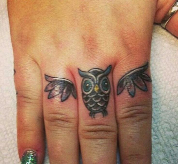 12+ Best Owl Finger Tattoo Designs And Ideas