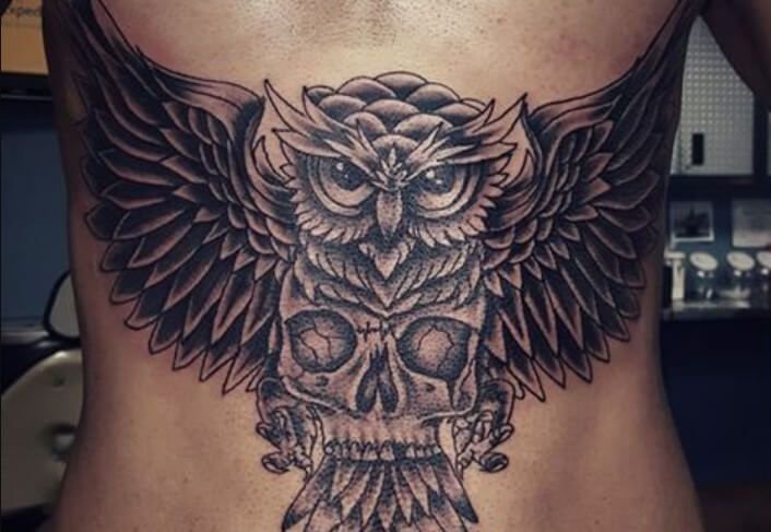 12+ Cool Owl Stomach Tattoo Designs And Ideas